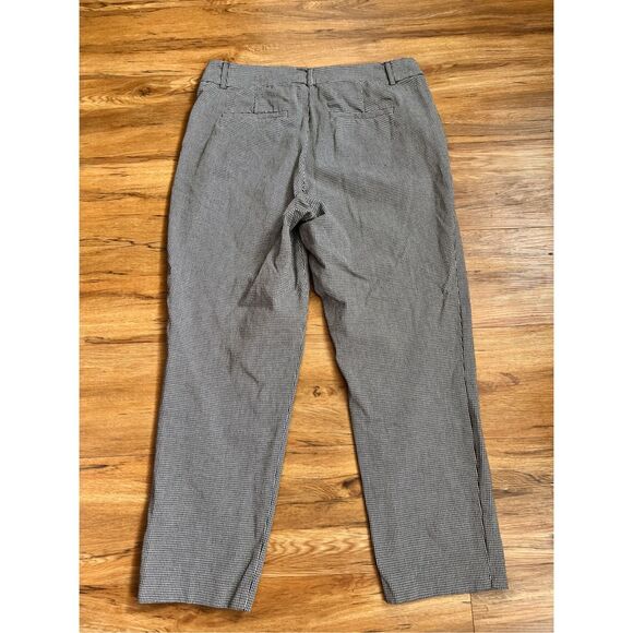 Time and Tru Size 14 Womens Black and White Pants Straight Leg Check - Picture 3 of 3